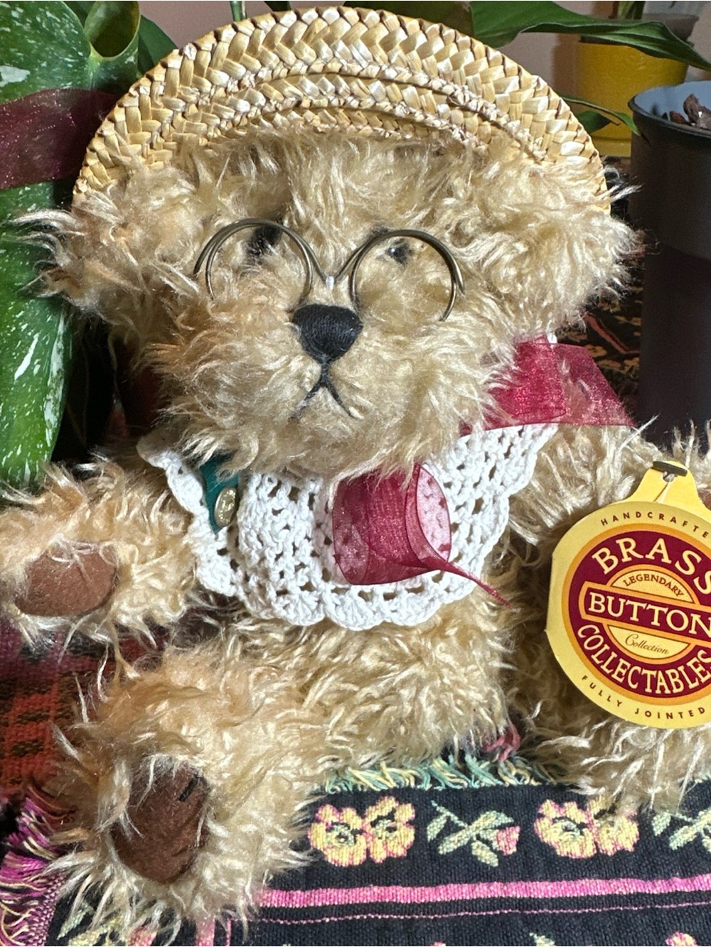 Brass Button Bears Legendary Collection Rosie The Bear of Joy Dapper Plush